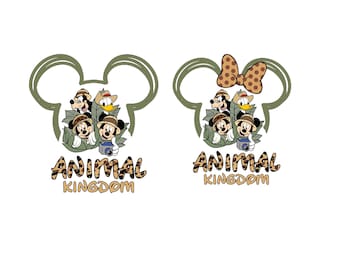 Animal Kingdom Png ,Mickey Safari png, Vintage Safari Mode, Mickey And Friends png, minnie png, goofy png