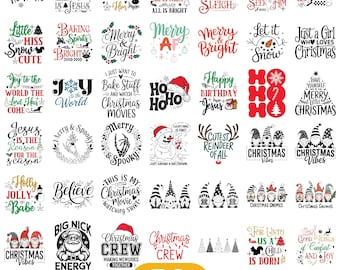 Christmas SVG Bundle, Christmas SVG, Merry Christmas SVG, Christmas Ornaments svg, Winter svg, Santa svg, Funny Christmas Bundle svg Cricut