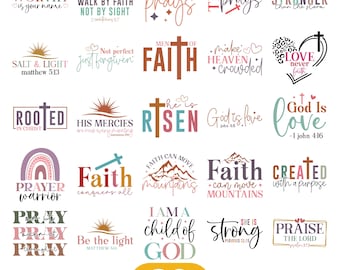 Christian SVG Bundle, Christian Svg, Religious Svg, Faith Svg, God Svg, Jesus Svg, Bible Verse Svg, Christian Cut Files, Cricut, Png, Svg