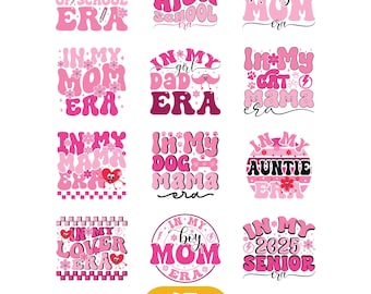 Paquete SVG "En mi época de mamá", SVG de mamá, diseño de camiseta de mamá, SVG de "Alegra a mamá", regalos para mamá, diseños SVG de mamá retro, SVG de vida de mamá, descarga digital