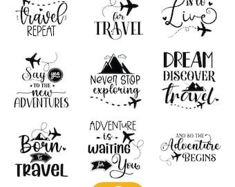 Travel Svg Bundle, funny travel svg, traveling svg, Vacation svg, Adventure SVG, travel clipart, Adventure Svg Bundle, Svg Files for cricut