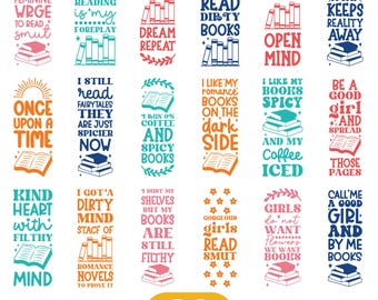 Paquete SVG de marcapáginas, marcapáginas png, marcapáginas divertidos SVG, plantilla de marcapáginas SVG, libros SVG, libro retro SVG, lectura SVG, cita de marcapáginas SVG