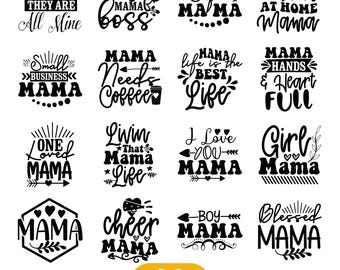 Cute mom svg bundle, mothers day svg, mom life svg, mama svg, blessed mama svg, mom of boys svg, mom quotes svg, Mom tshirt designs, Svg Png