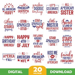 4th of July SVG Bundle, 4th July SVG BUNDLE, Independence Day Svg Bundle, Fourth of July Svg Bundle, 4th of july png