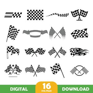 Race Flag SVG Bundle, Race Flag PNG Bundle, Race Flag Clipart, Race Flag SVG Cut Files for Cricut, Flag Svg, Racing Flag Svg