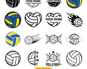 Volleyball SVG Bundle, Volleyball Silhouette, Volleyball Outline, Volleyball Player SVG, Volleyball Cut Files, Volleyball Mom Svg, Sport Svg
