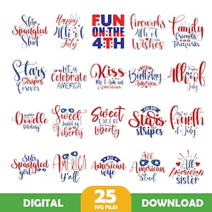 4th of July SVG Bundle, 4th July SVG BUNDLE, Independence Day Svg Bundle, Fourth of July Svg Bundle, 4th of july png