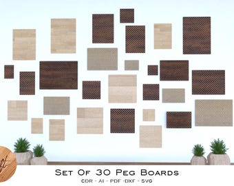 Ikea Skadis Pegboard Set, 30 Laser Cut Files (Digital Download)