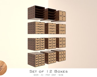 Kalax Insert Bundle: Laser Cut Box Templates (Digital Download)
