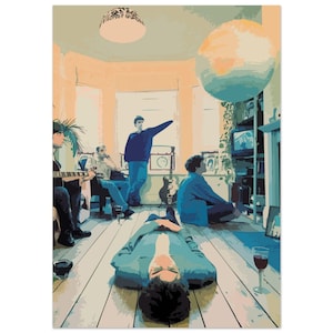 Arte mural Definitely Maybe / Oasis / Póster / Impresión / Brit-Pop / Portada del álbum / Liam Gallagher / Noel Gallagher