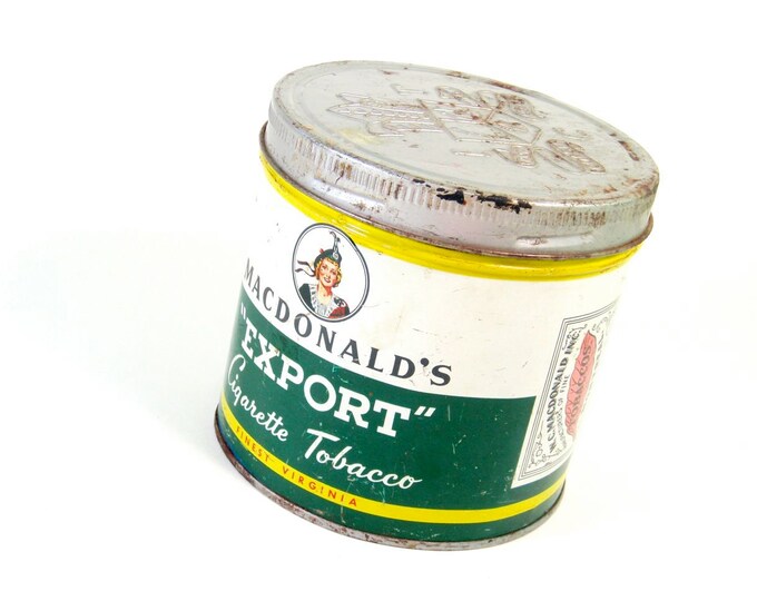 Macdonald's Tobacco Tin Etsy