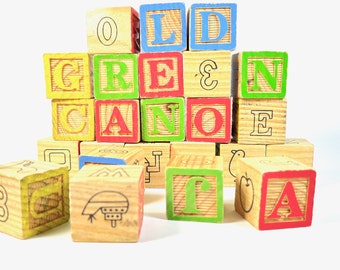 Wooden Blocks - Set of 24