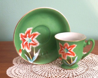 Child's Demi-Tasse Cup & Saucer - Occupied Japan