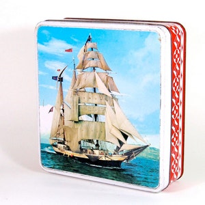 Tall Ship Cookie Tin