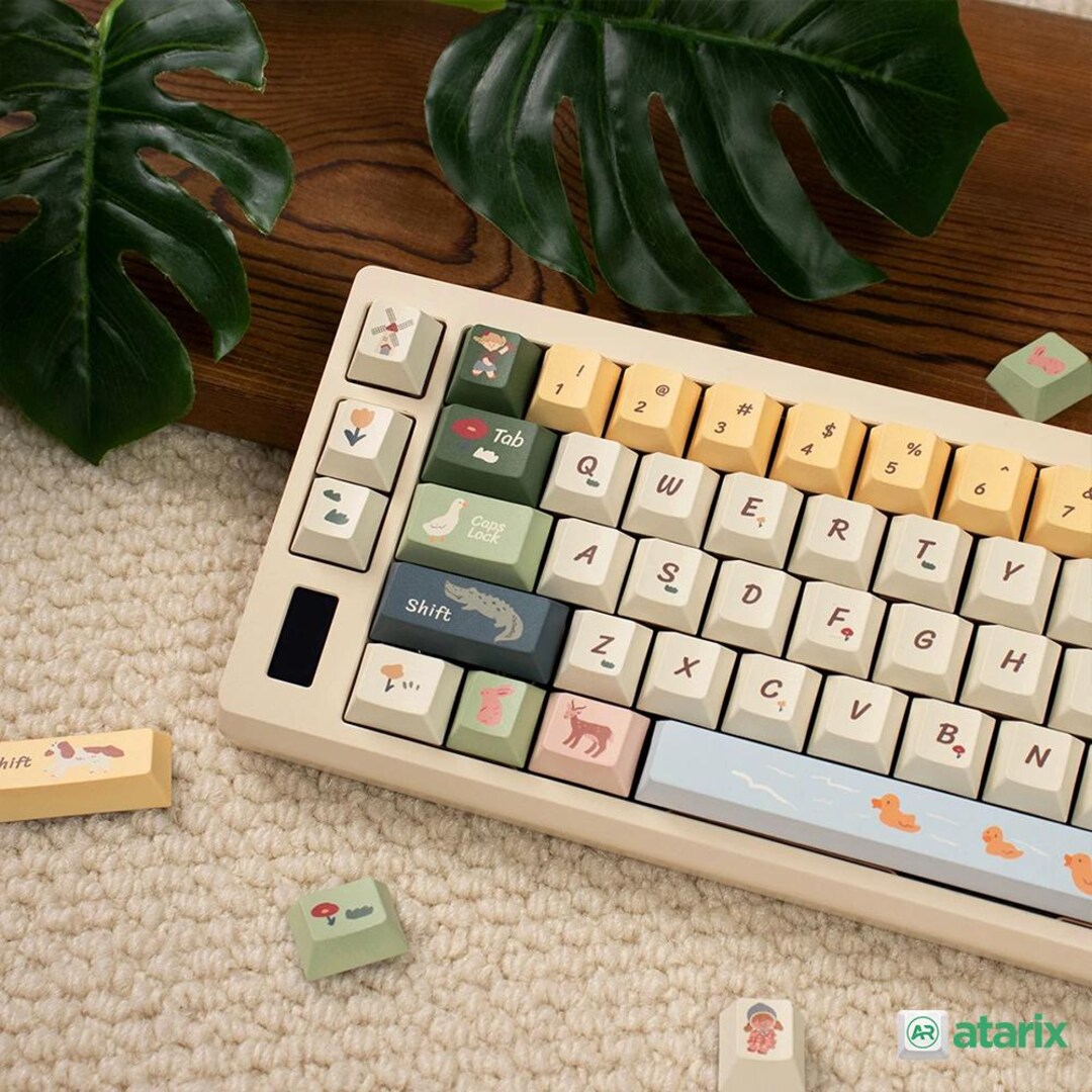 Cute Pastel Keycap Set for Mechanical Keyboard | 152 Keys | Cherry ...