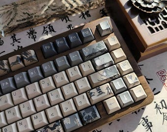 Japanese Keycap Set – 142 PBT Custom Keycaps for Mechanical Keyboard | KCA Profile Keycaps