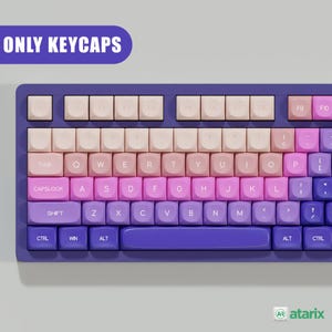 Sunglow Keycap Set for Mechanical Keyboard | 128 keys | MOA Profile | MX Switch Type | PBT Material | German Keycaps | Iso Keycaps