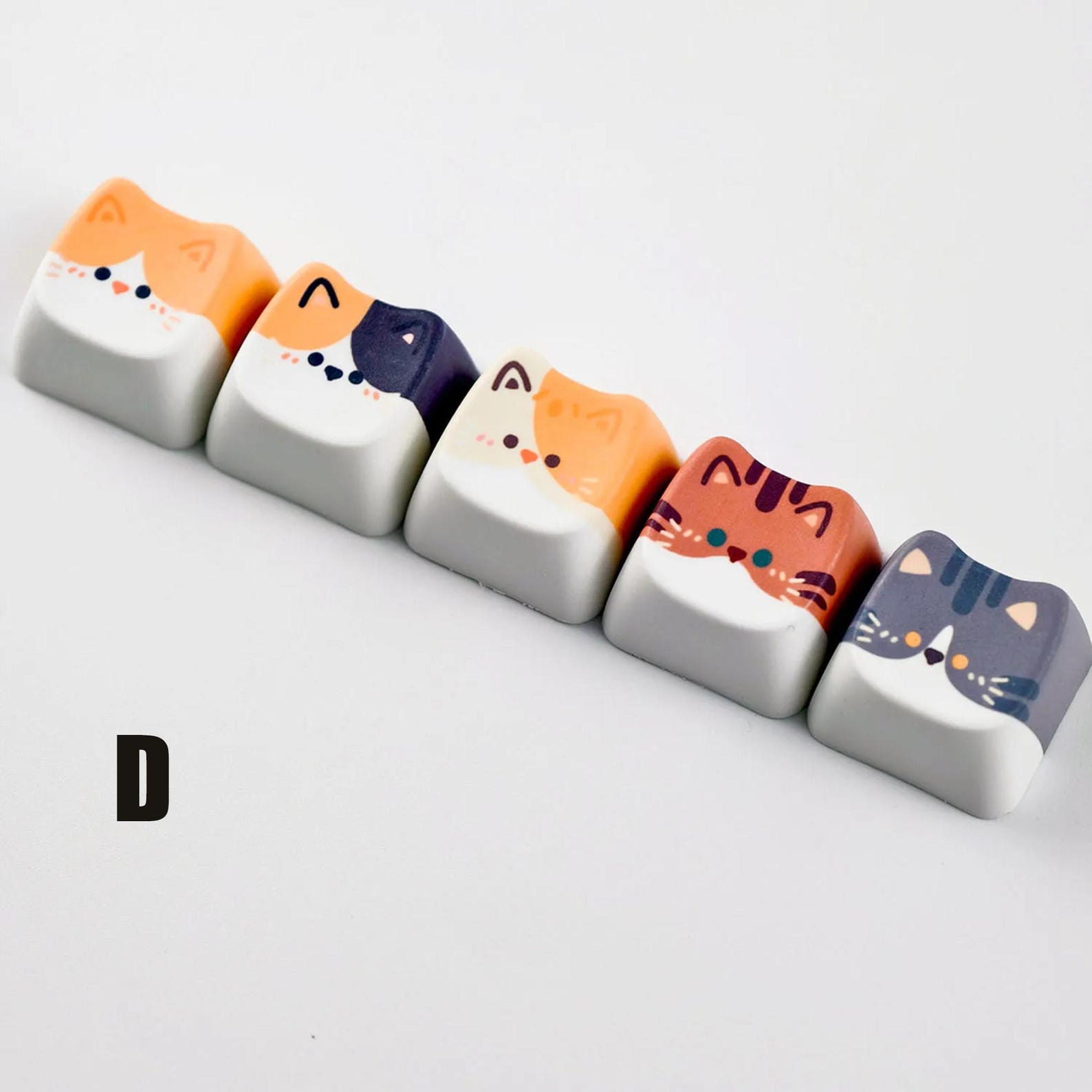Cute Cat Keycaps for Mechanical Keyboards – Custom Keycap | MOA Profile ...