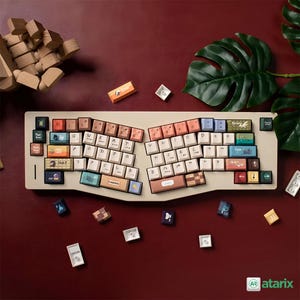 Cute Animal Keycap Set for Mechanical Keyboard | 152 keys | Cherry Profile | MX Switch Type | PBT Material