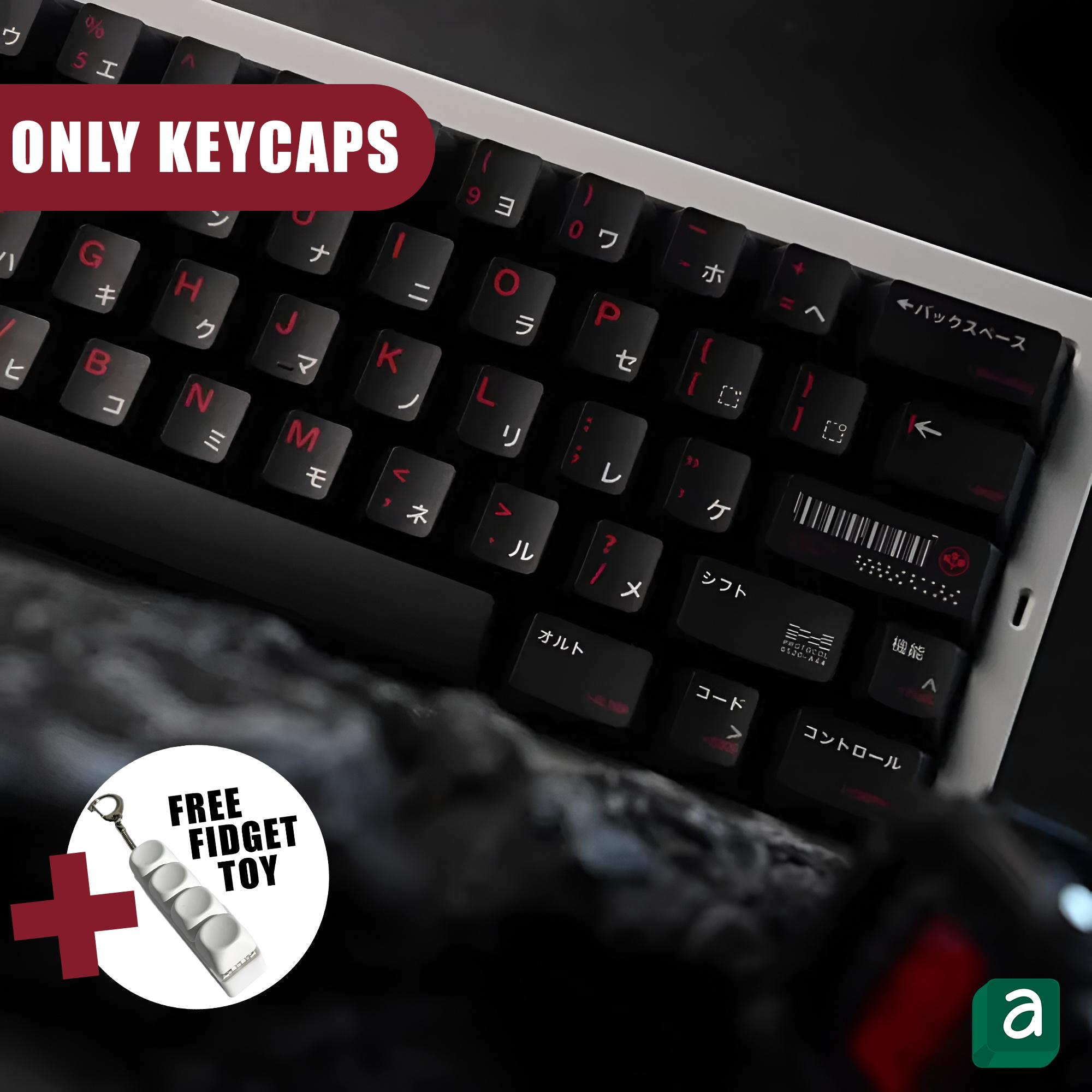 140 Keys Arasaka Theme Keycap Set | Cyberpunk Keycap Set for Mechanical ...