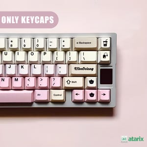 Cute Pastel Keycap Set – 165 PBT Custom Keycaps for Mechanical Keyboard | Cherry Profile Keycaps