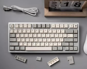 Anime Japanese Keycap Set: Handmade PBT Resin Artisan Keycaps