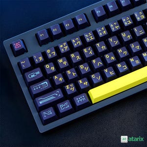 Neon Keycap Set Mechanisch Toetsenbord - PBT Keycap Custom & Handgemaakt voor Mechanisch Toetsenbord Custom Keycap Artisan Keycap Hars Keycap