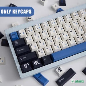 Blue Japanese Keycap Set for Mechanical Keyboard | 152 keys | Cherry Profile | MX Switch Style | PBT Material
