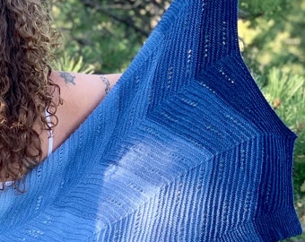 My Blue Heaven Shawl Pattern (PDF)
