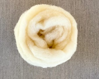 Merino Corriedale Cross Roving - Natural ready-to-spin wool
