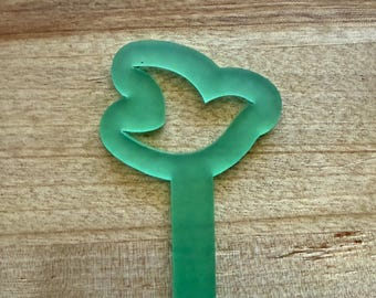 Simple Tools - Bird Topped Ring Distaff, hand spinning tool