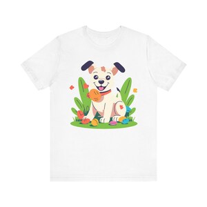 Cute Dog Graphic Tee, Animal Lover T-Shirt, Pet Parent Gift, Fun Summer Graphic Shirt, Kids and Adults Funny Tee