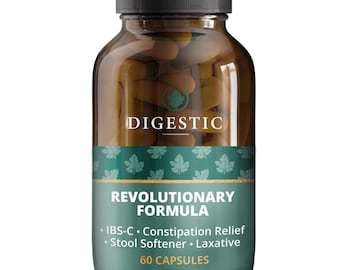 Digestivo - Laxante para alívio da prisão de ventre | Auxilia no combate ao inchaço | 60 cápsulas veganas