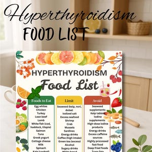 Hyperthyroidism Food List, Thyroid Food List, Hyperthyroidism Diet, Thyroid Diet Chart, Hyperthyroidism Foods, Hyperthyroidism Meal Plan