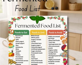 Fermented Food, Gut health Food List, Anti-Inflammatory Foods, Fermented Foods List, Fermented Foods, Gut health Foods, Fermented Food List