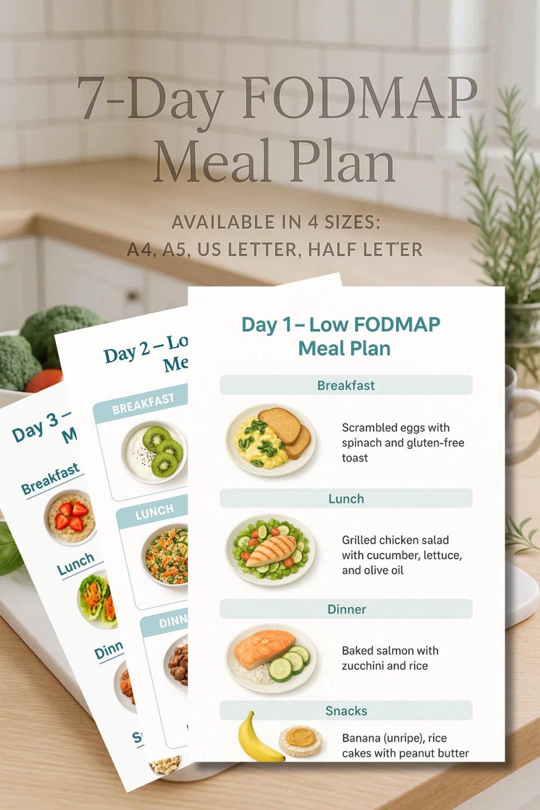 Low FODMAP Food List, IBS Food List, Bloating Food Chart, Low FODMAP ...