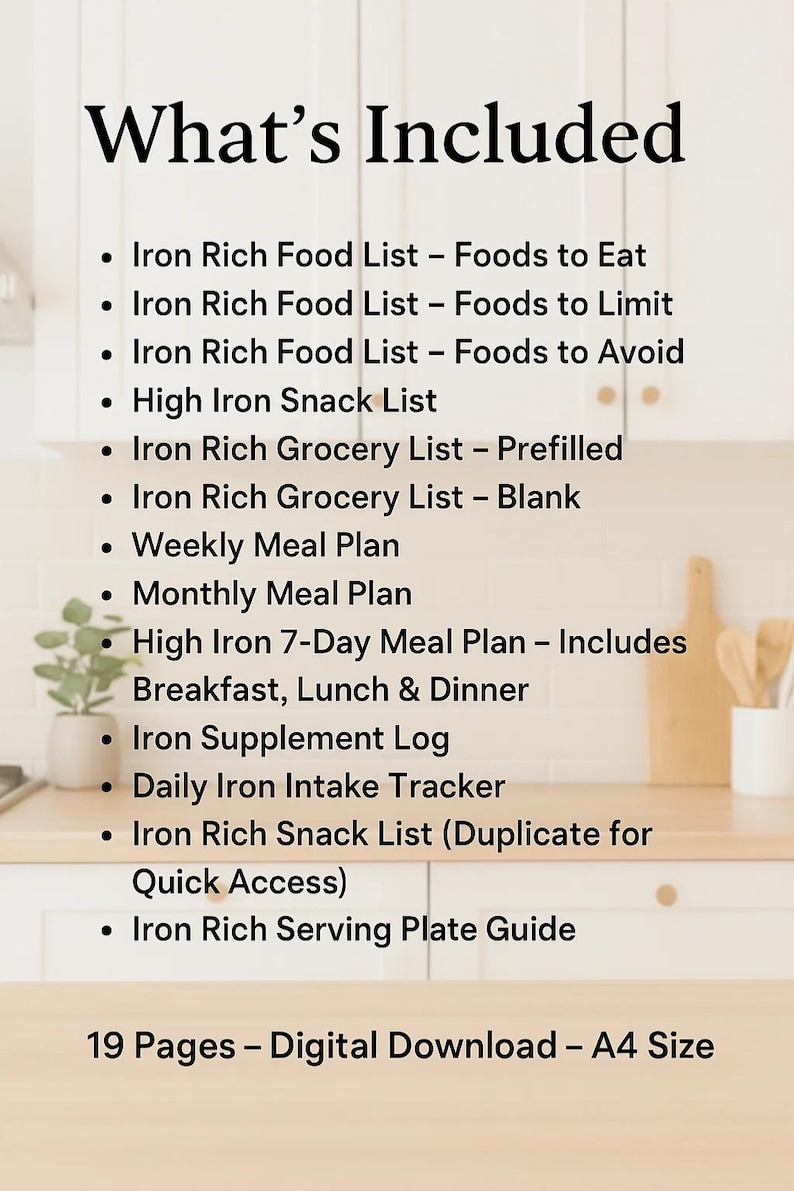 Iron-rich Foods Chart, High Iron Food List, Anemia Food Chart, Food ...