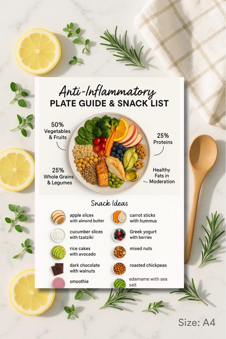 Anti-Inflammatory Diet Food List, Foods to Reduce Inflammation, Anti-Inflammation Diet Food Chart, Gut Health,Anti-Inflammatory Grocery List image 16