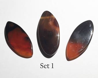 Carnelian focal beads