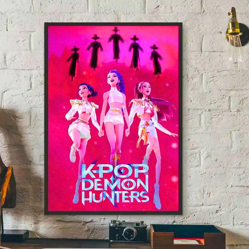 Poster Déco K-POP Demon Hunter Girl Group - Impression Sur Toile 20x30 Cm - Décoration Murale Moderne Pour Chambre, Bureau