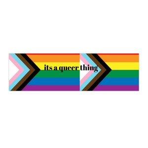 Pride Vibe Bumper Stickers, Queer Affirmation Decals for Cars, LGBTQ+ Accessories, Rainbow Stickers, Car Decorations