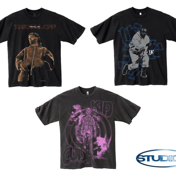 Vintage rap-T-shirt – J.Cole, Ye, Kid Cudi Concert-T-shirt