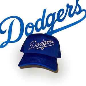 Vintage Los Angeles Dodgers Rope Trucker Hat – Retro LA Baseball Cap, Mesh Snapback, Embroidered Five Panel Hat