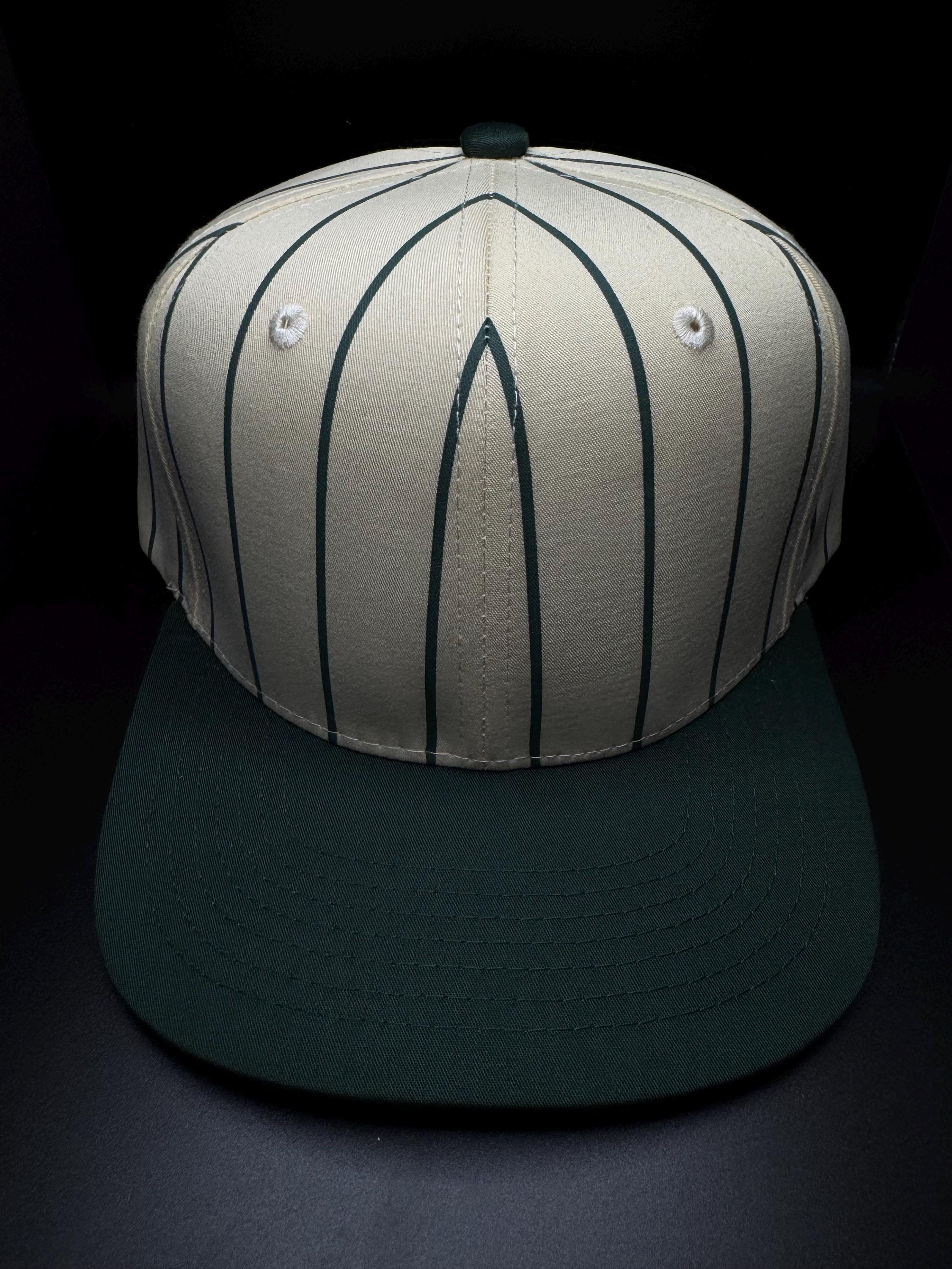 Vintage 90’s Charcoal Pinstripe Hat 1990s New York Yankees Pinstripe Starter Snapback featuring  main image 3