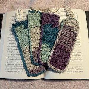 Multi colored Crocheted Bookmarks