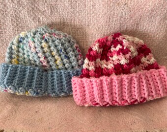 Custom Newborn Baby crocheted hat