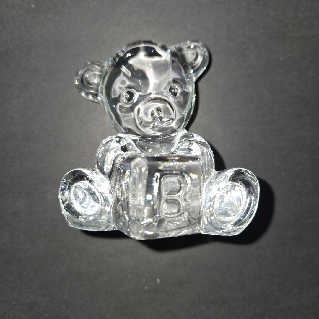 Waterford Crystal Bear Paperweightcrystal Figurinegreat Gift Etsy