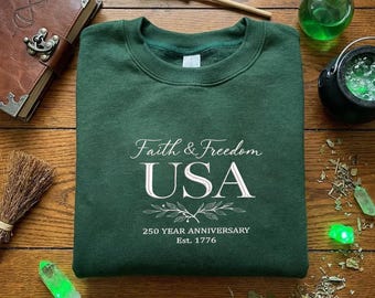 Embroidery Design File: America 250th Anniversary Embroidery, 250 Years, Semiquincentennial, Christian Patriotic Gift, America 250th File.