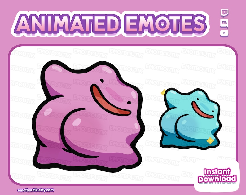 Animated Ditto Twerk Emote | Normal Type Limber Imposter Pokopia | 1st ...