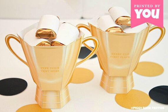 TROPHY Treat Box : DIY Printable Gold Trophy Cup PDF - Instant Download Il_570xn